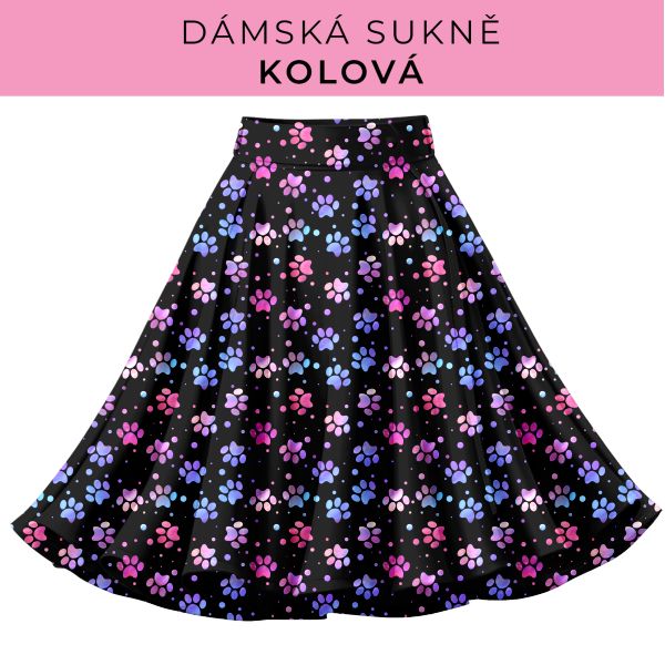 DÁMSKÝ střih - Kolová sukně