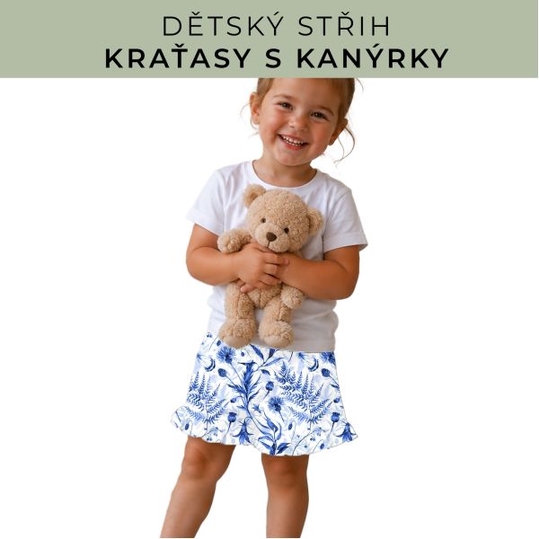 Dětský střih - Kraťásky s kanýrkem