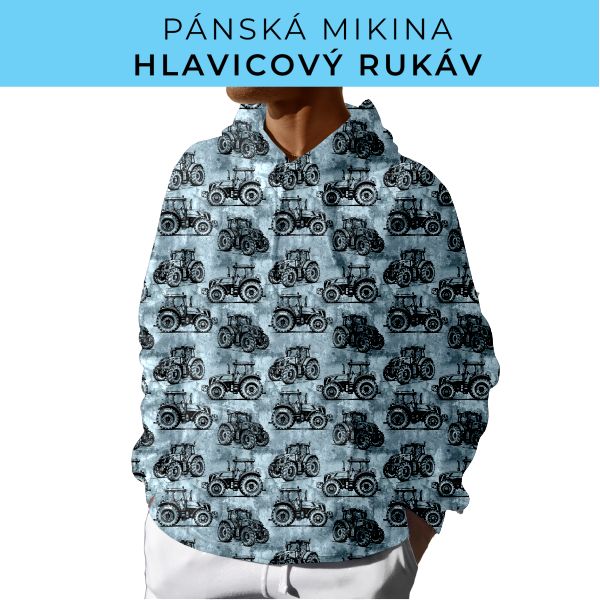 PÁNSKÝ střih - mikina s kapucí