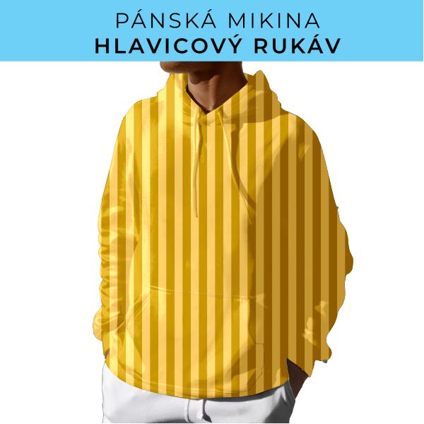 PÁNSKÝ střih - mikina s kapucí