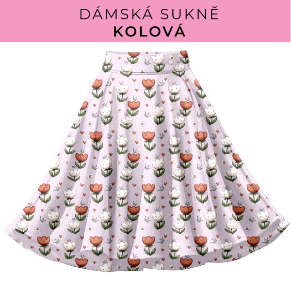 DÁMSKÝ střih - Kolová sukně