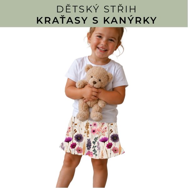 Dětský střih - Kraťásky s kanýrkem