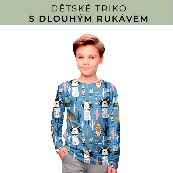 DĚTSKÝ střih - triko dlouhý rukáv