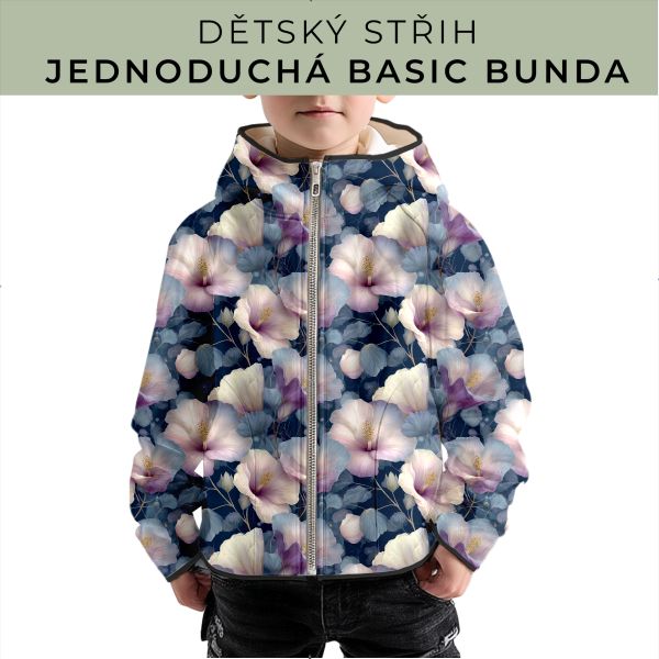 Dětský střih - jednoduchá dětská BASIC  bunda
