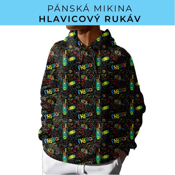 PÁNSKÝ střih - mikina s kapucí