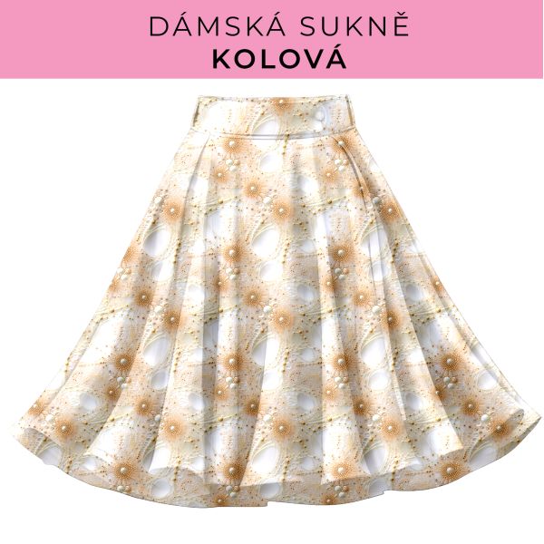 DÁMSKÝ střih - Kolová sukně
