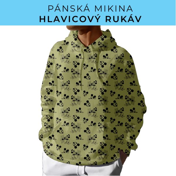 PÁNSKÝ střih - mikina s kapucí