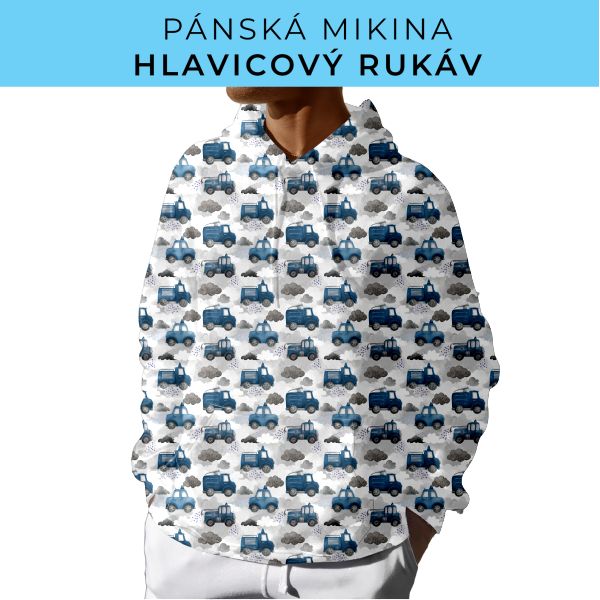 PÁNSKÝ střih - mikina s kapucí