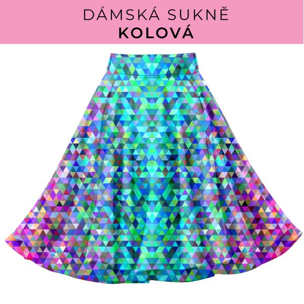 DÁMSKÝ střih - Kolová sukně