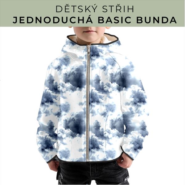 Dětský střih - jednoduchá dětská BASIC  bunda