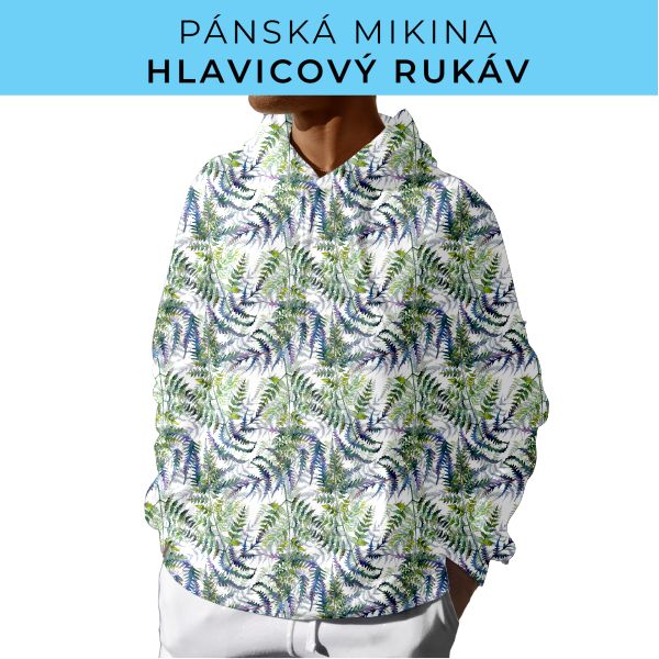 PÁNSKÝ střih - mikina s kapucí