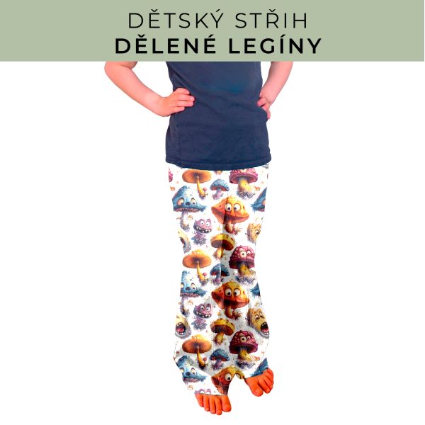 Dětský střih - Dělené legíny