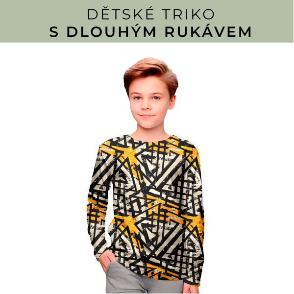 DĚTSKÝ střih - triko dlouhý rukáv