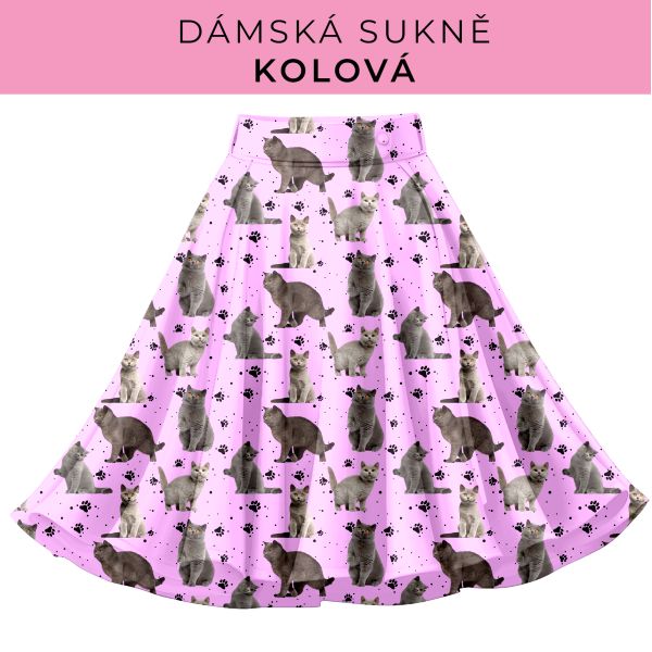 DÁMSKÝ střih - Kolová sukně