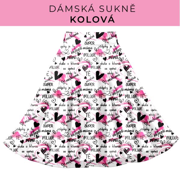DÁMSKÝ střih - Kolová sukně