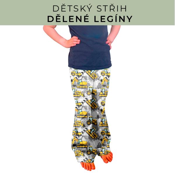 Dětský střih - Dělené legíny