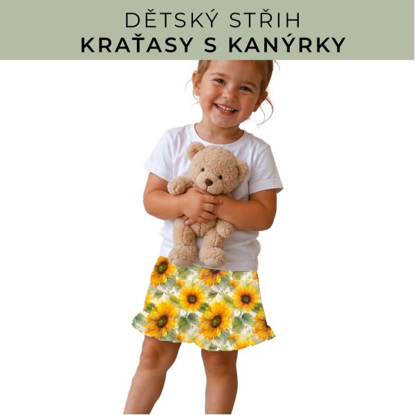 Dětský střih - Kraťásky s kanýrkem