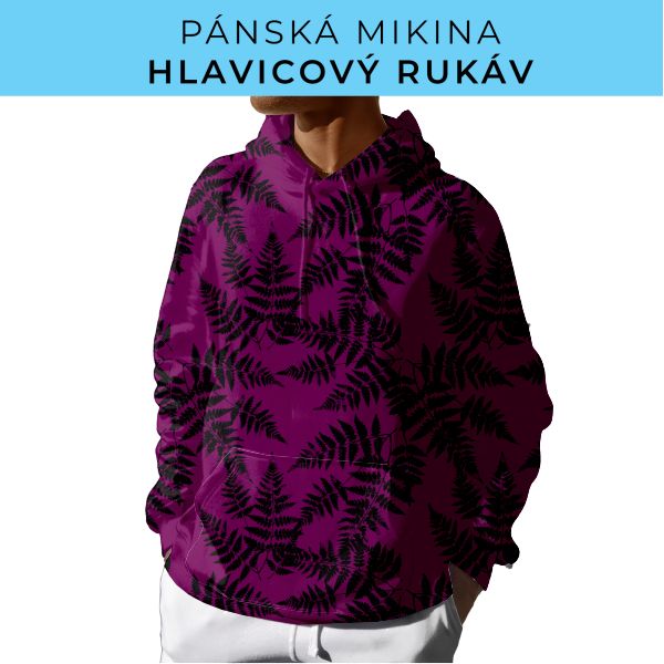 PÁNSKÝ střih - mikina s kapucí