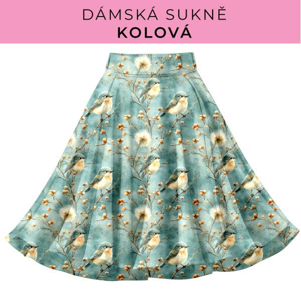 DÁMSKÝ střih - Kolová sukně