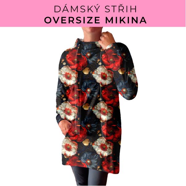 DÁMSKÝ střih - Oversize mikina