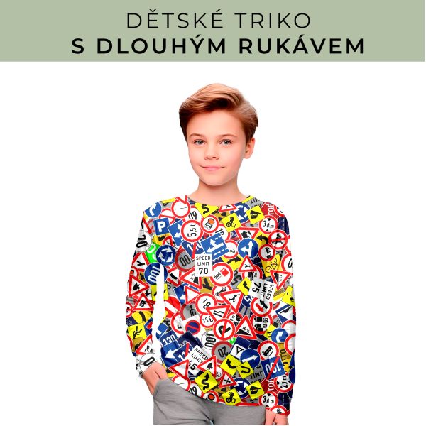 DĚTSKÝ střih - triko dlouhý rukáv