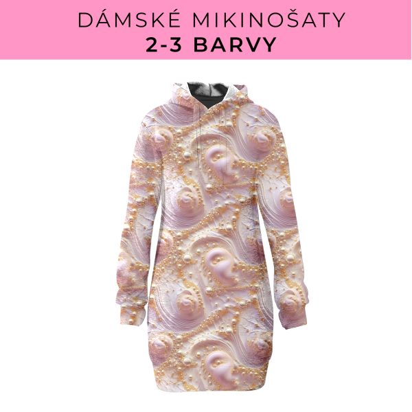 DÁMSKÝ střih - Mikinošaty 2-3 barvy