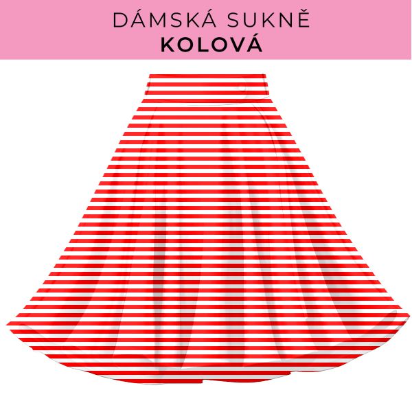 DÁMSKÝ střih - Kolová sukně
