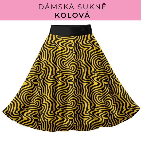 DÁMSKÝ střih - Kolová sukně