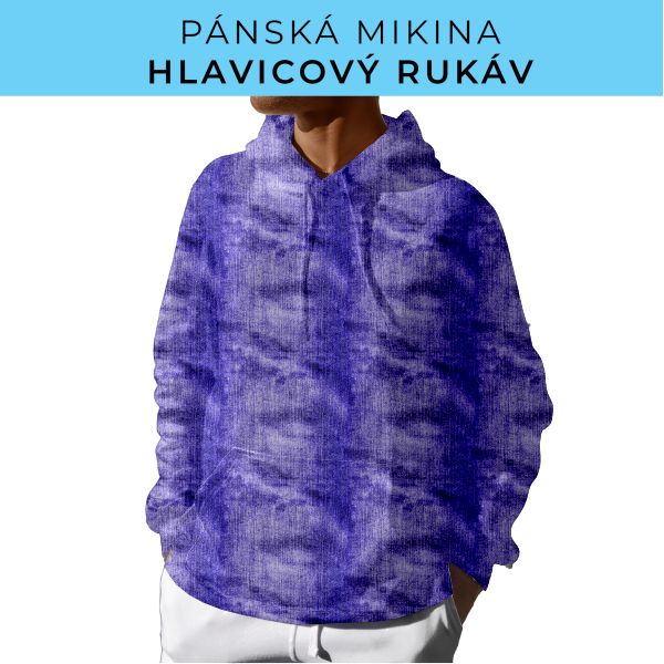 PÁNSKÝ střih - mikina s kapucí