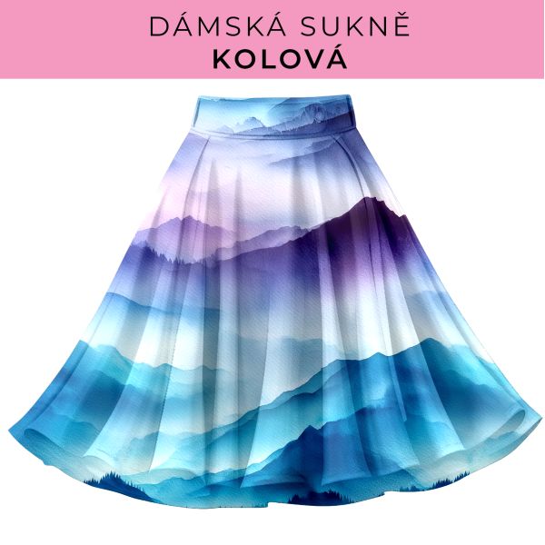 DÁMSKÝ střih - Kolová sukně