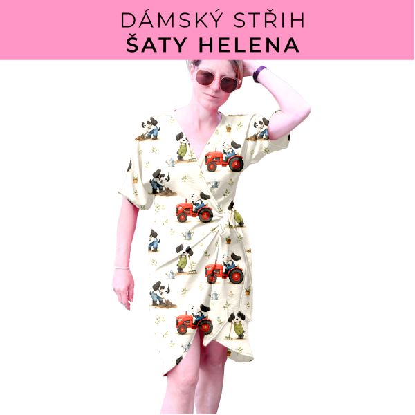 Dámský střih na šaty  Helena
