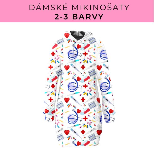 DÁMSKÝ střih - Mikinošaty 2-3 barvy