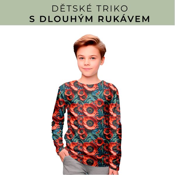 DĚTSKÝ střih - triko dlouhý rukáv
