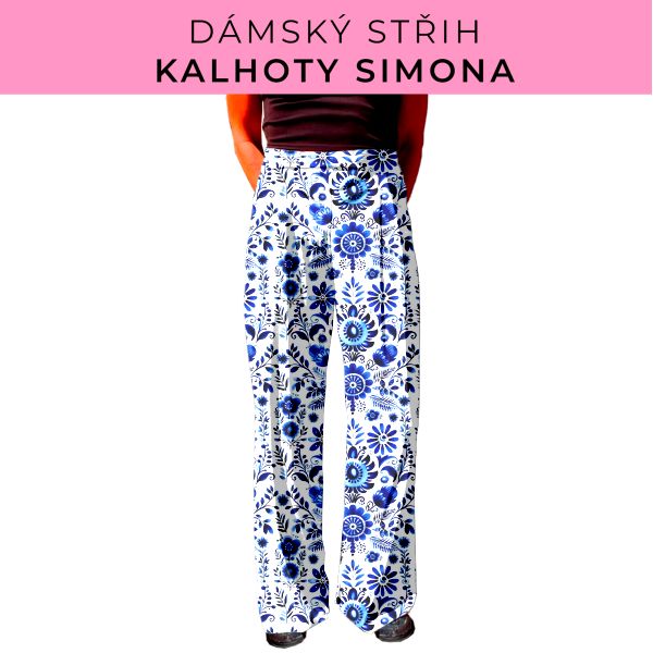 Dámský střih - kalhoty Simona