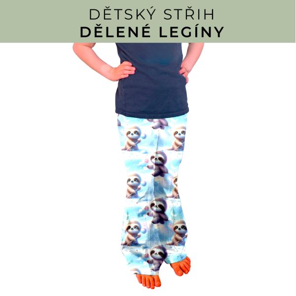 Dětský střih - Dělené legíny
