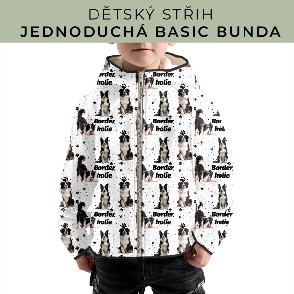 Dětský střih - jednoduchá dětská BASIC  bunda