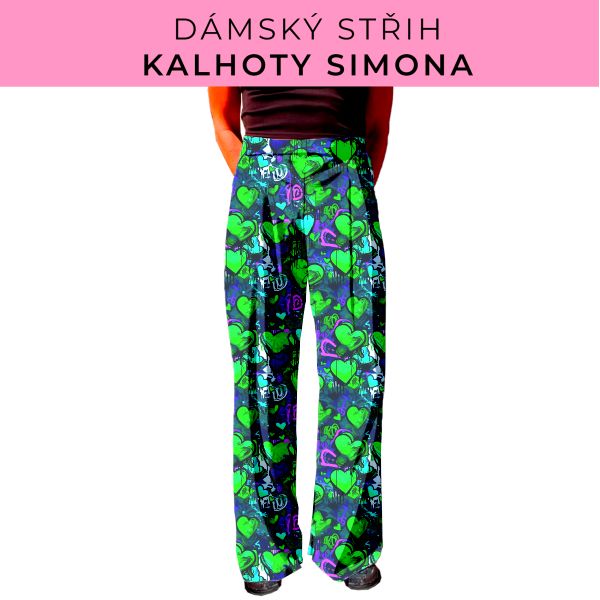 Dámský střih - kalhoty Simona