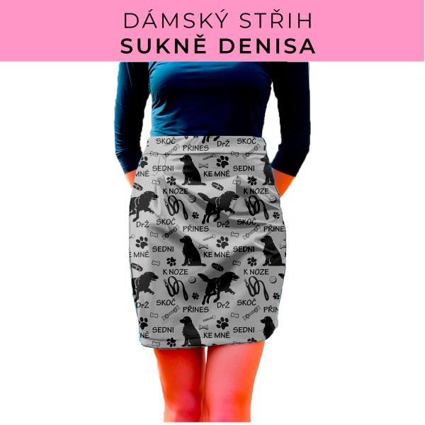 Dámský střih - Dámská sukně Denisa