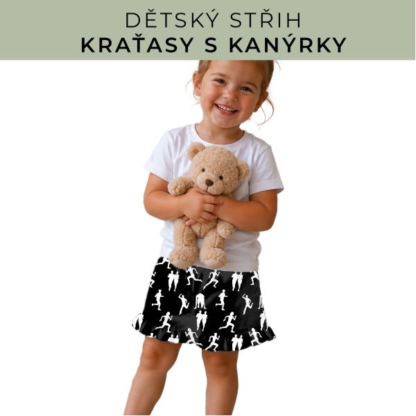 Dětský střih - Kraťásky s kanýrkem