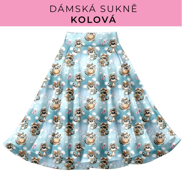 DÁMSKÝ střih - Kolová sukně