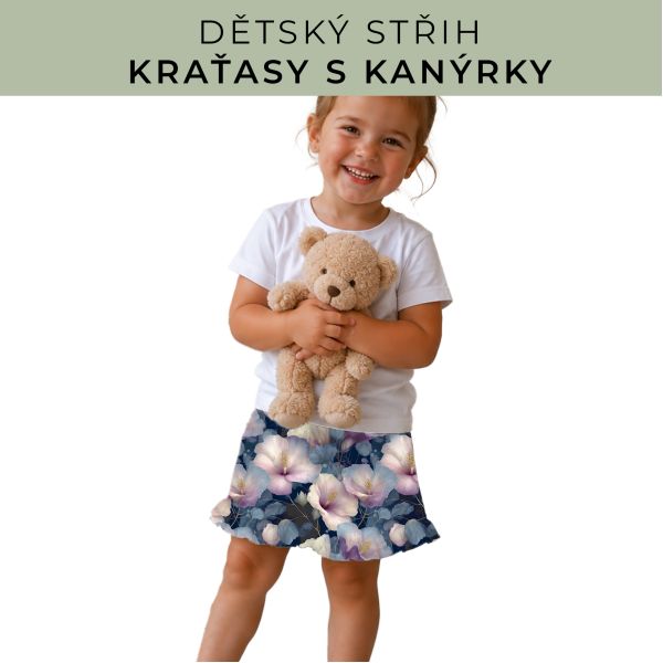 Dětský střih - Kraťásky s kanýrkem