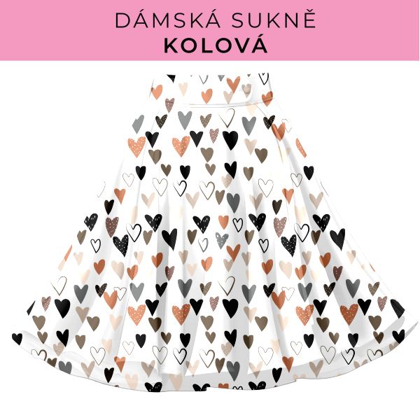DÁMSKÝ střih - Kolová sukně