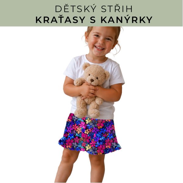 Dětský střih - Kraťásky s kanýrkem