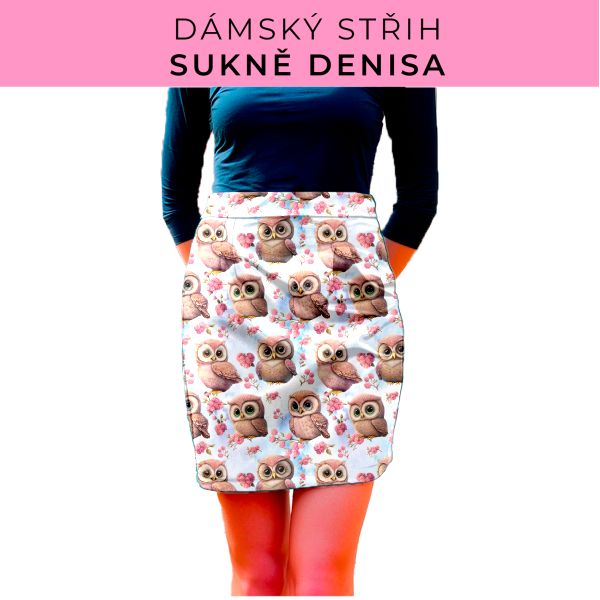 Dámský střih - Dámská sukně Denisa
