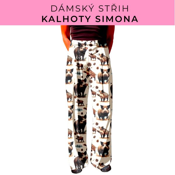 Dámský střih - kalhoty Simona