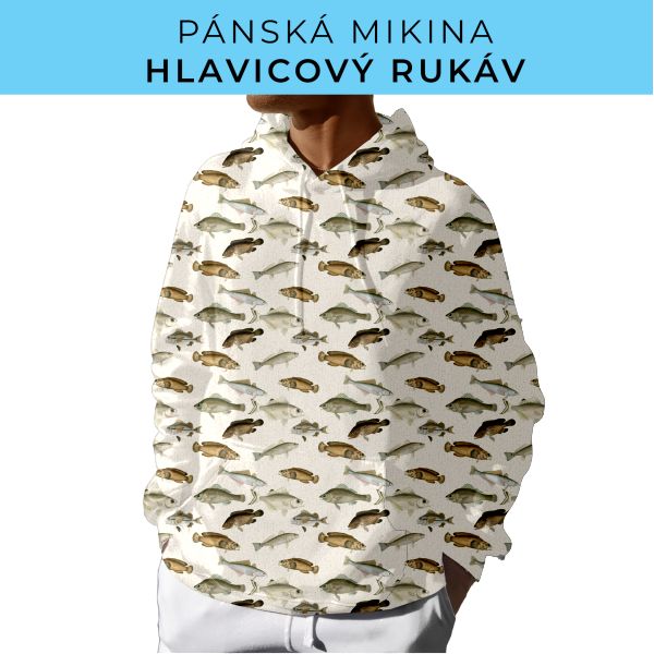 PÁNSKÝ střih - mikina s kapucí