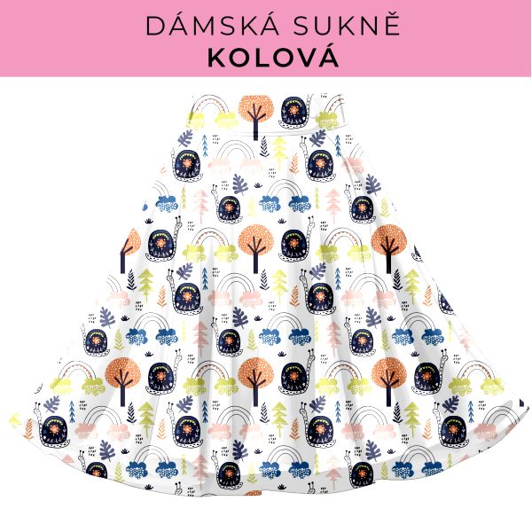 DÁMSKÝ střih - Kolová sukně