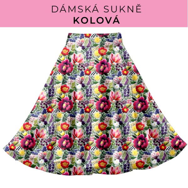DÁMSKÝ střih - Kolová sukně