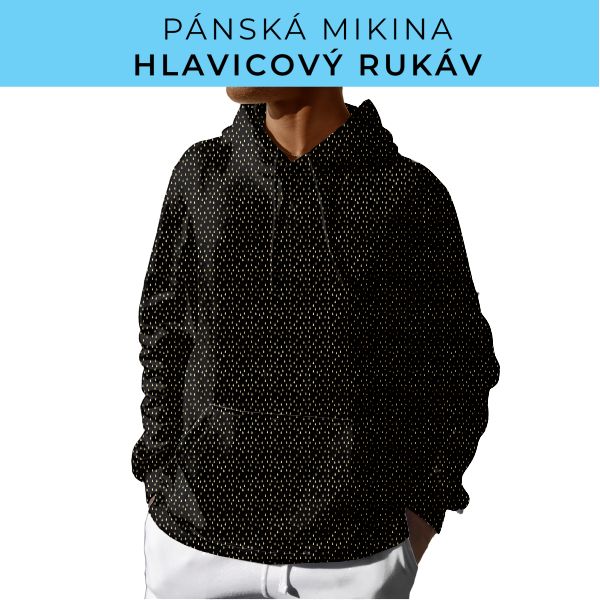 PÁNSKÝ střih - mikina s kapucí
