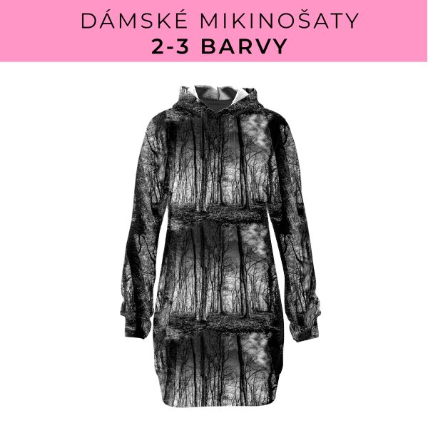 DÁMSKÝ střih - Mikinošaty 2-3 barvy